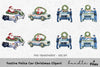 Christmas Police Car and Santa Clipart Bundle