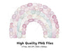 Pastel Rainbow Stone Arch Clipart Bundle