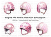 Pink Glam Helmets Clipart Bundle