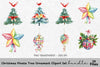 Christmas Mandala Santa Hat Clipart Bundle