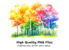 Vibrant Forest Clipart Bundle