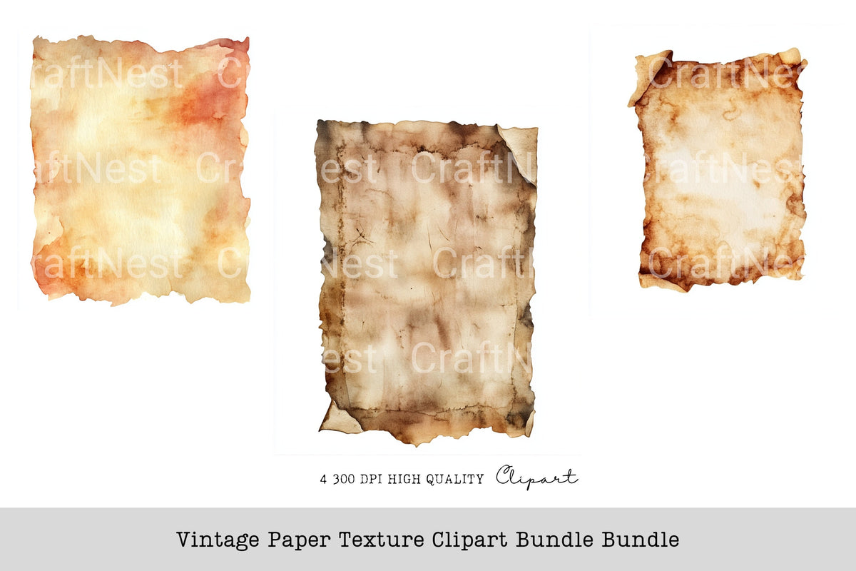 Vintage Texture Clipart Bundle