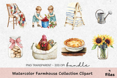Farmhouse Collection Clipart Bundle - CraftNest - Digital Crafting and Art