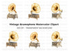 Vintage Gramophone Clipart Bundle