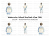 Boy With Backpack Clipart Bundle