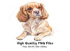 Cute Cocker Spaniel Clipart Bundle