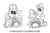 Welder at WorkPage for Kids Coloring Books