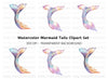 Mermaid Tails Clipart Bundle