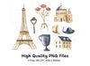 Parisian Elements Clipart Bundle