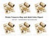 Rolled Map and Coins Clipart Bundle