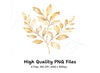 Golden Leaves Clipart Bundle