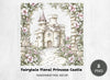 Fairytale Floral Princess Castle Clipart Bundle