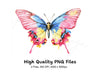 Vibrant Butterfly Clipart Bundle