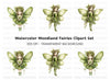 Whimsical Forest Fairy Clipart Bundle