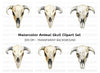 Animal Skull Clipart Bundle