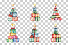 Christmas Tree Gift Box Clipart Bundle - CraftNest - Digital Crafting and Art