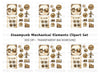 Steampunk Gears Clipart Bundle