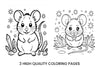 Cute Mice Winter Coloring Books