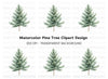 Pine Tree Clipart Bundle