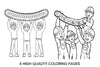 Christmas Garland for Kids Coloring Books