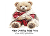 Cute Teddy Bear Pajama Clipart Bundle