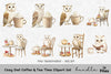 Cute Owl Tea Party Clipart Bundle