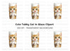Cute Orange Tabby Kitten Clipart Bundle
