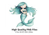 Cute Mermaids Clipart Bundle