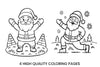 Jolly Santa Claus Winter Coloring Books