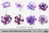 Elegant Purple Flower Clipart Bundle