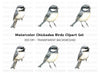 Charming Chickadee Bird Clipart Bundle