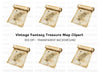 Ancient Island Map Scroll Clipart Bundle