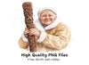 Elderly Woman with Carved Staff Clipart Bundle