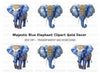 Blue Gold Ornate Elephant Clipart Bundle