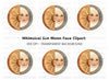 Celestial Sun Moon Face Clipart Bundle
