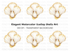 Elegant Seashells Clipart Bundle