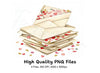 Stacked Love Letter Envelopes Clipart Bundle