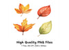 Autumn Leaves Clipart Bundle