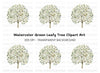 Green Tree Clipart Bundle