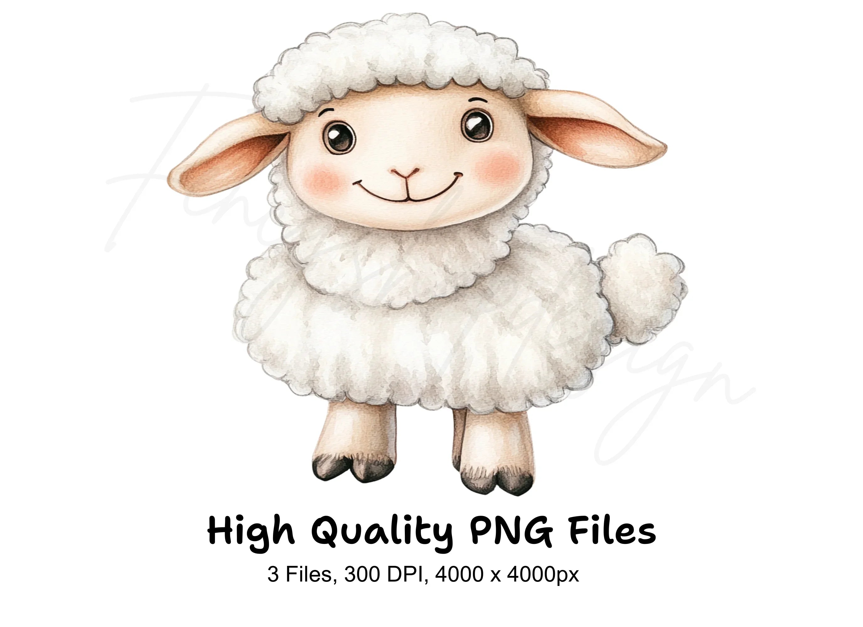 Cute Sheep Clipart Bundle