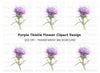 Thistle Plant Duo Clipart Bundle