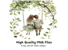 Couple Walking in Forest Clipart Bundle