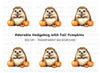 Happy Hedgehog and Tiny Pumpkins Clipart Bundle