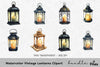 Vintage Lanterns Clipart Bundle