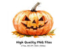 Spooky Halloween Jack-O'-Lantern Clipart Bundle