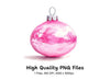Vibrant Pink Christmas Ball Clipart Bundle