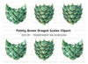 Green Dragon Scale Armor Clipart Bundle