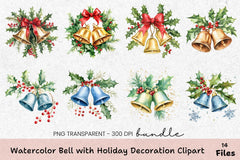Holiday Bell Decoration Clipart Bundle - CraftNest - Digital Crafting and Art