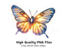 Glowing Fantasy Butterfly Clipart Bundle