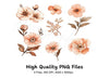 Boho Flower Clipart Bundle